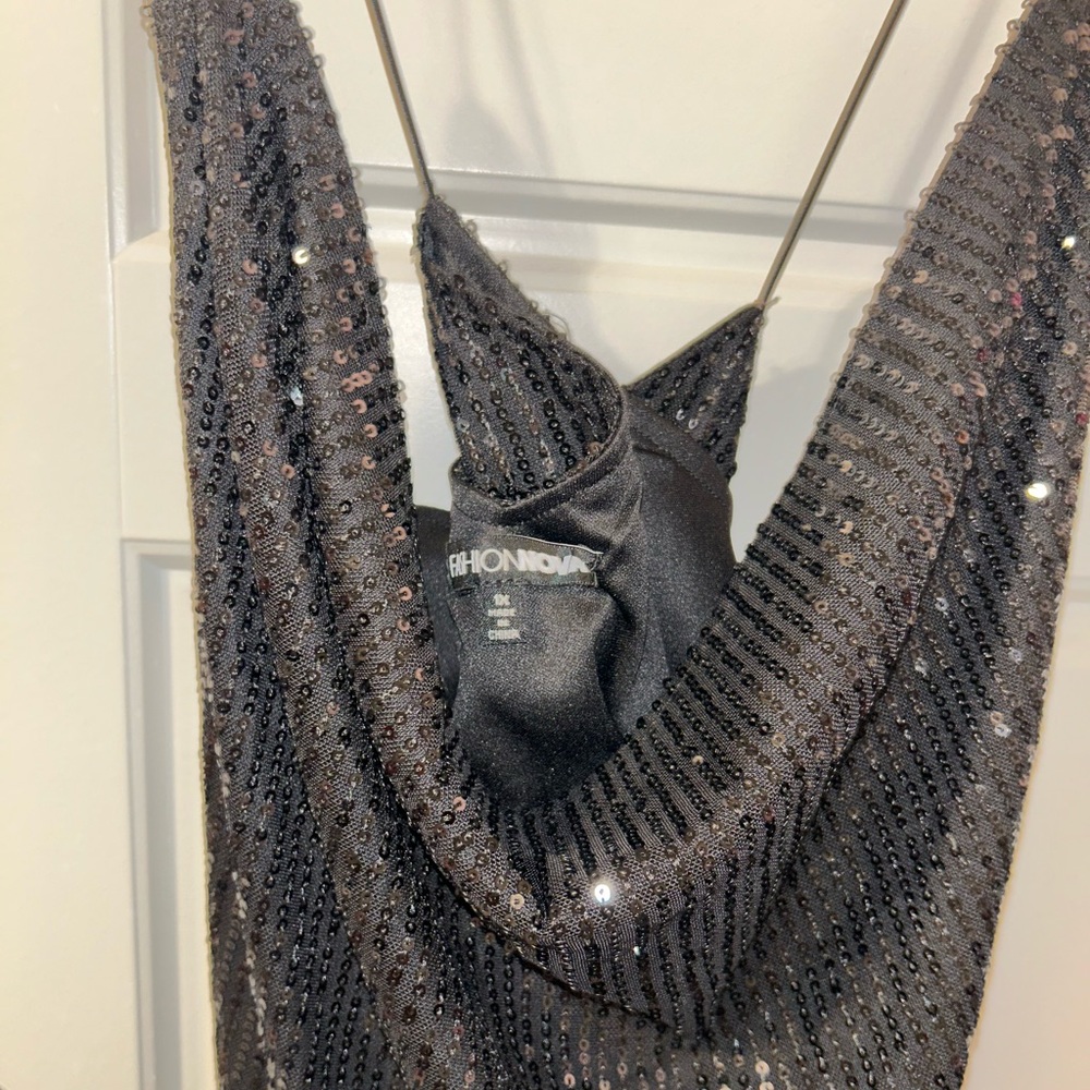 Black Sequin Top - Picture 2 of 2
